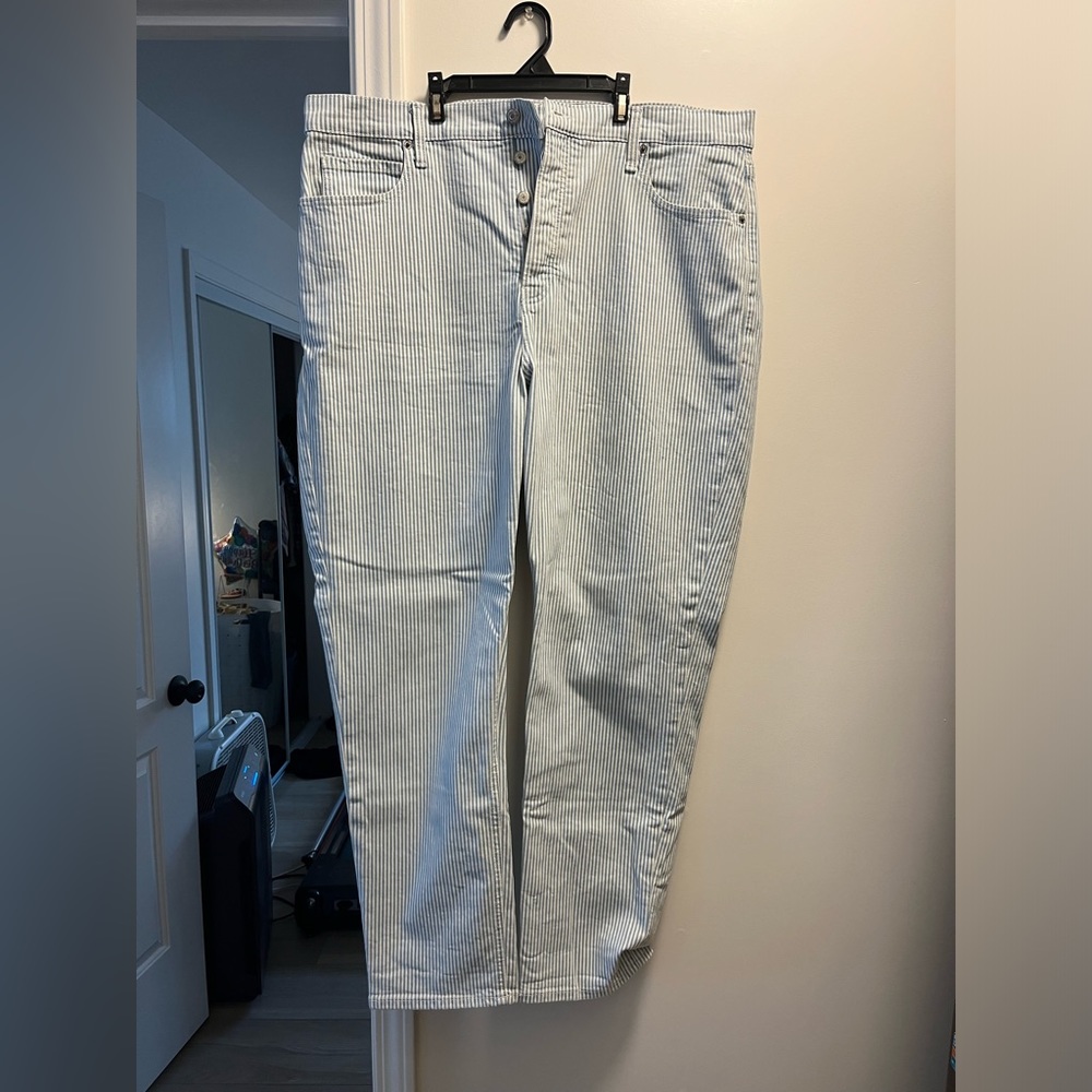 Old Navy Striped Denim Jeans Size 18 tall